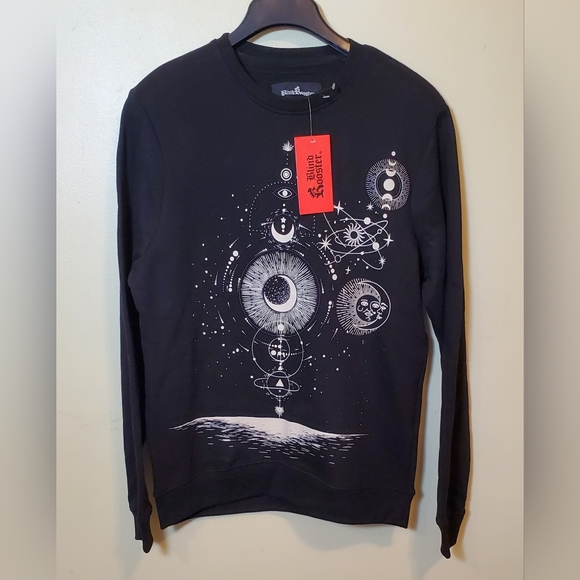 Blind Rooster Celestial Graphic Pullover Sweater Size Small - Picture 3 of 3